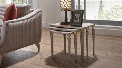 Masute Cafea Zigon Sanvito, set 3 bucati, promo BELLONA Masuta Zigon SHOWROOM22SVT3304EFEF