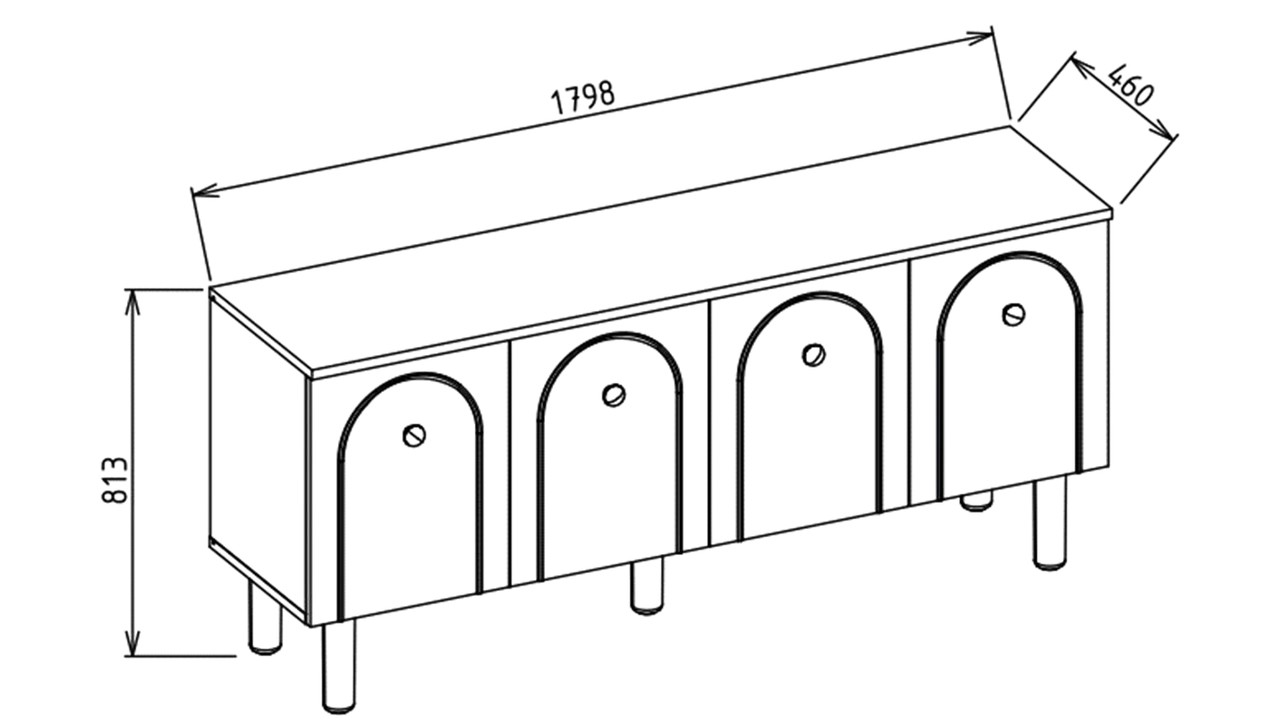 Bufet Rozy Bohem BELLONA Bufet 22RZY2550OPRM