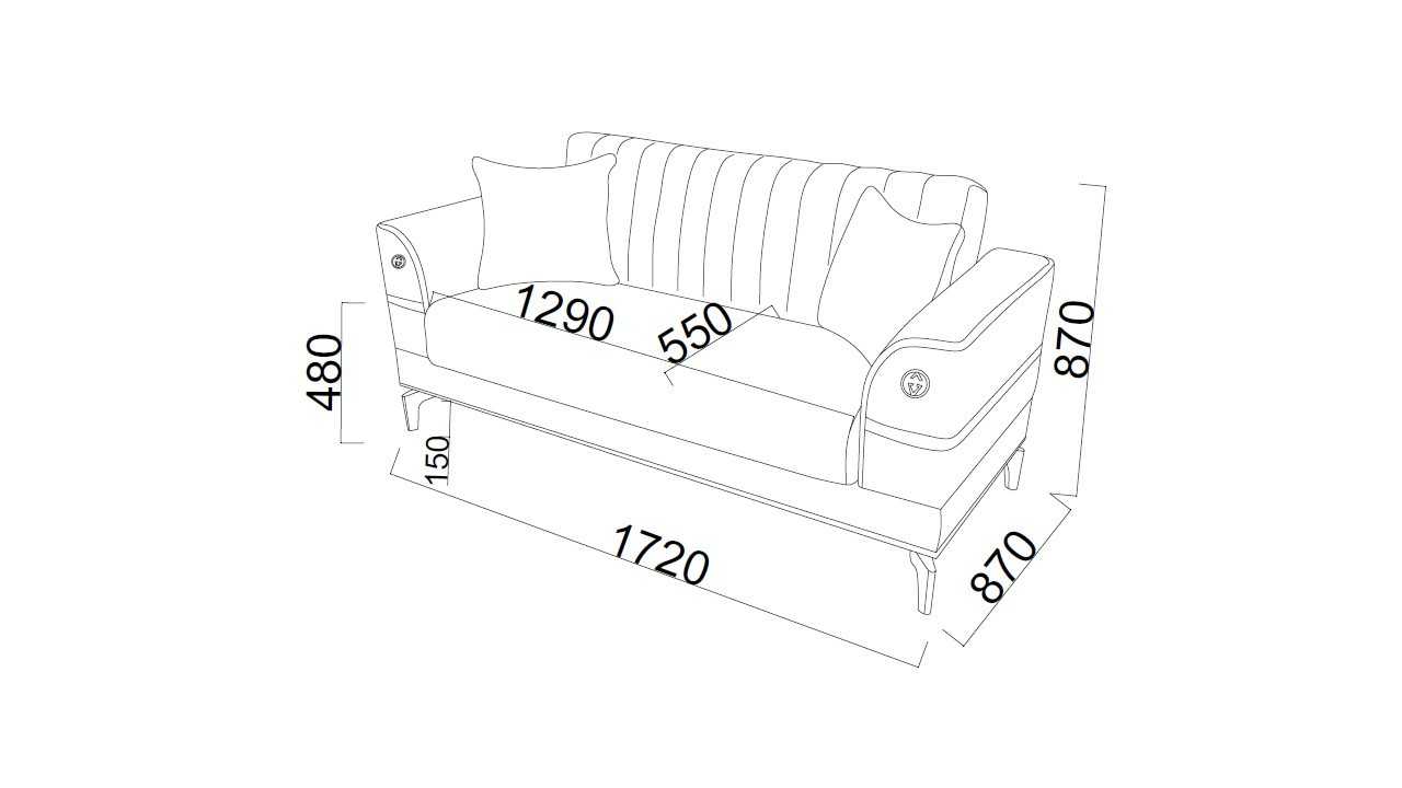 Set Canapea Extensibila Royal 3+2+1 Seturi canapele