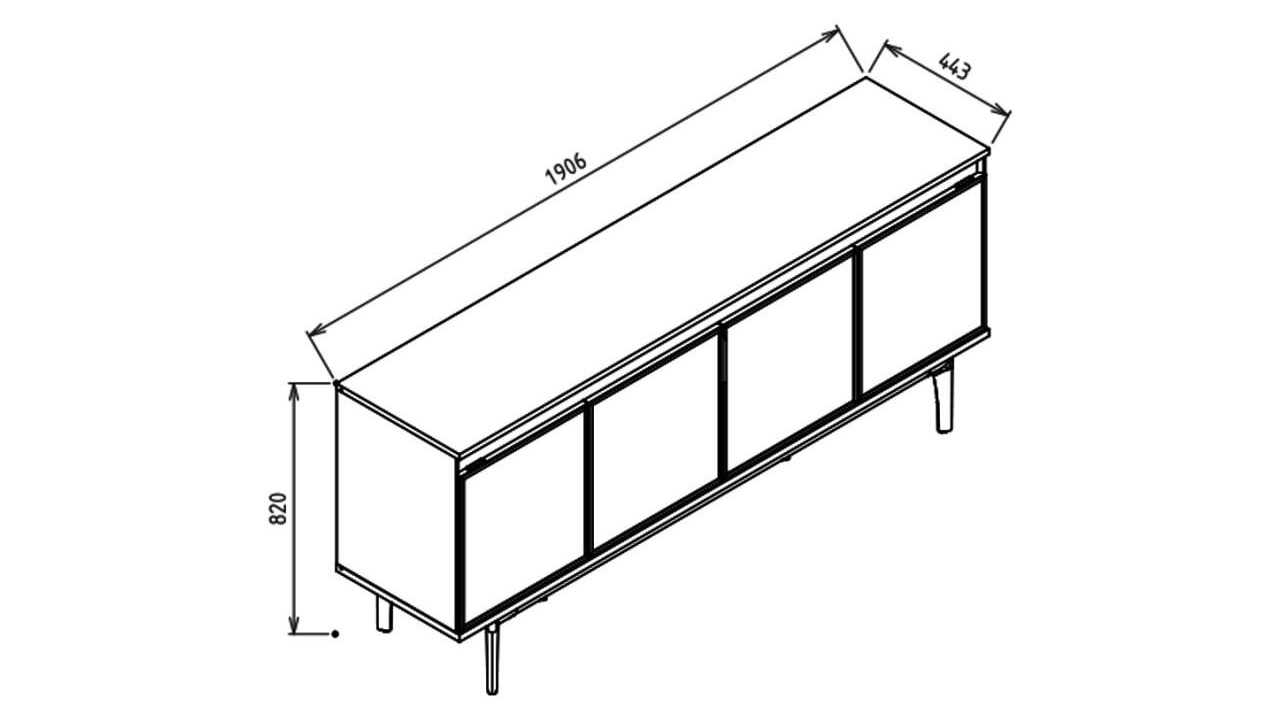 Bufet Valenty BELLONA Bufet 22VLY2550HJEJ
