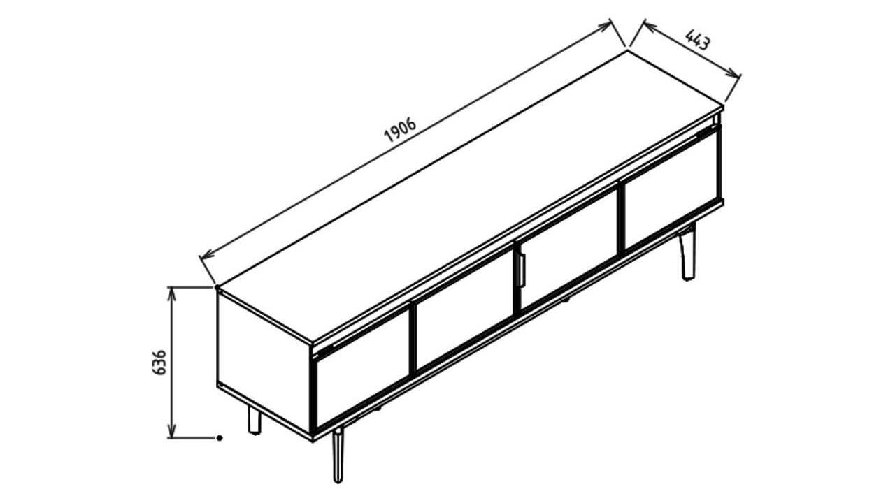 Comoda TV Valenty BELLONA Comoda TV 22VLY3001HJEJ