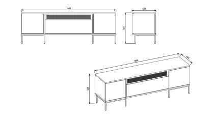 Comoda TV Denver BELLONA Comoda TV 22DNV30013X40