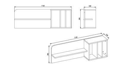 Modul suspendat Birou Tineret Anton BELLONA Magazin 22ATO3205OPXJ