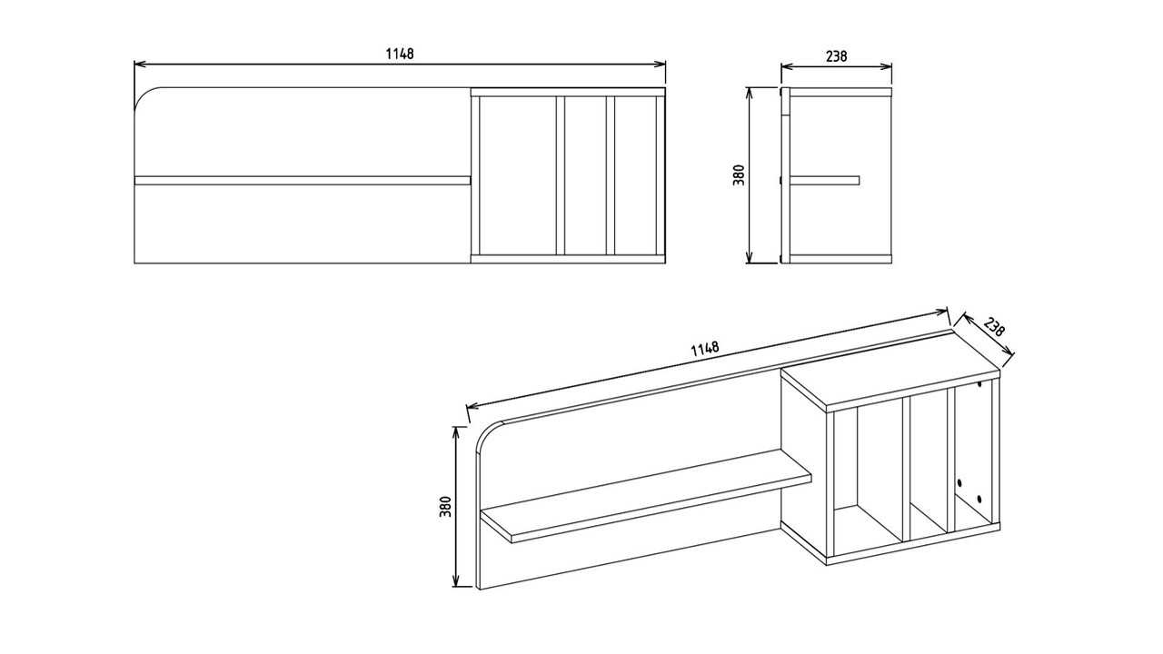 Modul suspendat Birou Tineret Anton BELLONA Magazin 22ATO3205OPXJ