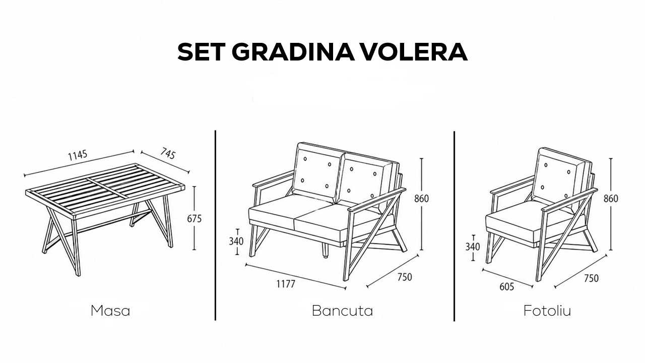 Fotoliu Gradina Volera BELLONA Scaun 29VOL99500000