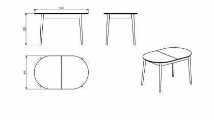 Set Masa Bucatarie Extensibila Pruva BELLONA Masa + Scaune