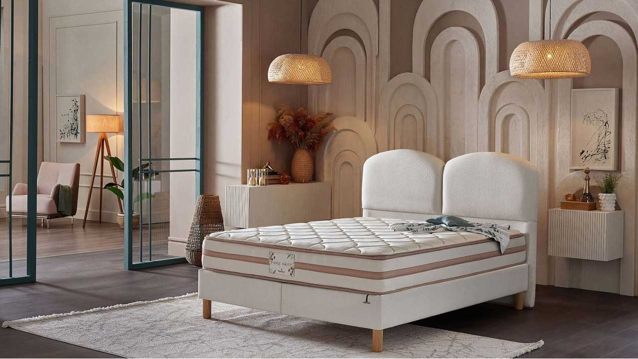 Pat cu somiera rabatabila Pure Soft BELLONA Pat Dormitor