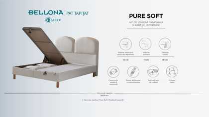 Pat cu somiera rabatabila Pure Soft BELLONA Pat Dormitor