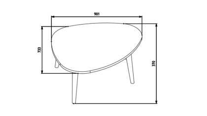 Masuta de cafea Mare Fiero BELLONA Masuta de Cafea 22FRO3350EJEJ