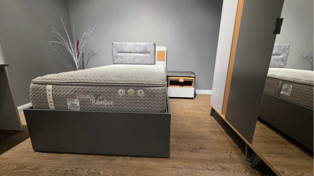 Set Dormitor Tineret Live cu Saltea Dream Bamboo BELLONA O U T L E T LIVETINERET+27DRB01202000400