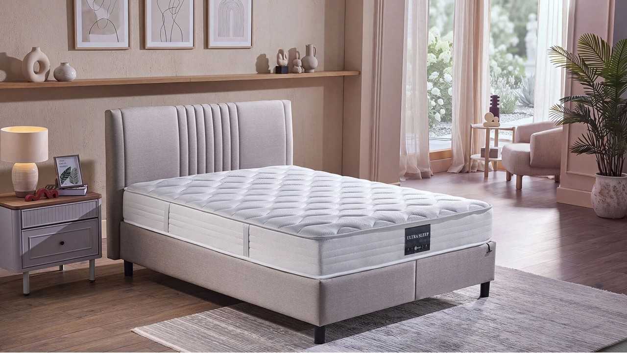 Set Pat Ultra Sleep & Saltea Ultra Sleep BELLONA Paturi Tapitate