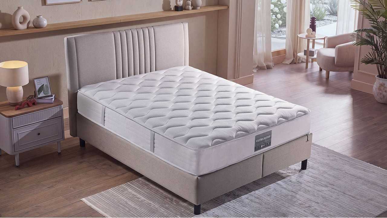 Set Pat Ultra Sleep & Saltea Ultra Sleep BELLONA Paturi Tapitate