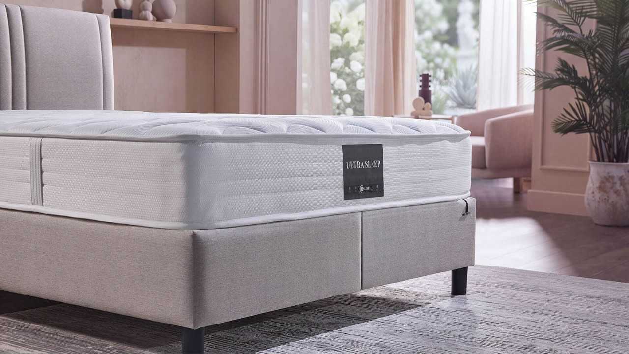 Set Pat Ultra Sleep & Saltea Ultra Sleep BELLONA Paturi Tapitate