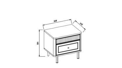 Noptiera standard Marcelo BELLONA Noptiera 22MCO2300UKRM