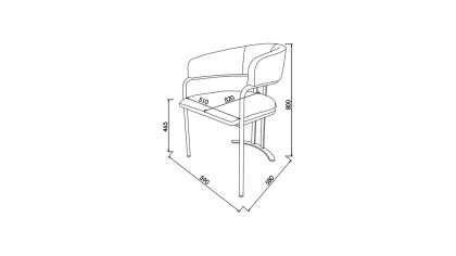 Scaun 6378 Loria, Pachet 2 bucati BELLONA Scaun 23LOA63780230001