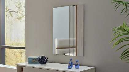 Set Dormitor Pandora, Sifonier 5 usi, Pat 160x200, culoare Fildes-Stejar, Finisaj Bronz Set Dormitor