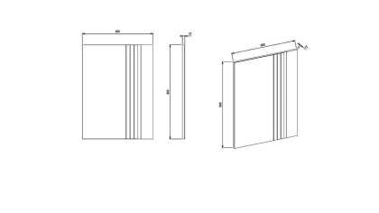 Set Dormitor Pandora, Sifonier 5 usi, Pat 160x200, culoare Fildes-Stejar, Finisaj Bronz Set Dormitor