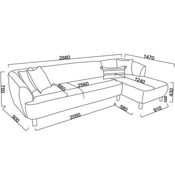 Coltar Bonita XL stanga
