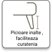 Picioare inalte, faciliteaza curatenia