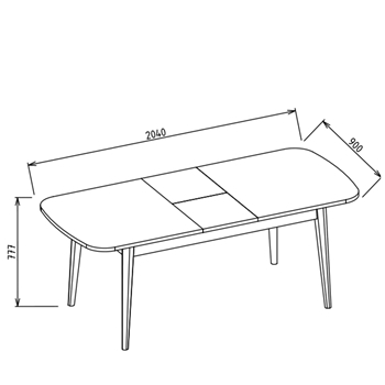 Masa extensibila Claris