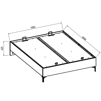 Schita caderu pat 160