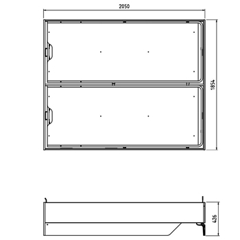 Schita cadru pat 180