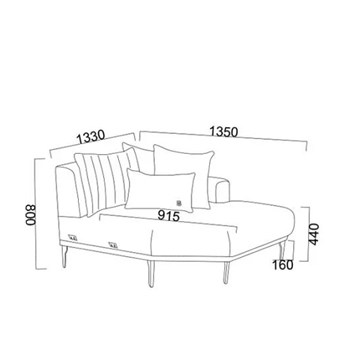 Modul asimetric stanga coltar Estella