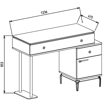 Masa de Toaleta Alternativa Estella
