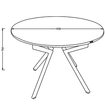 Schita Masa Rotunda Fabio