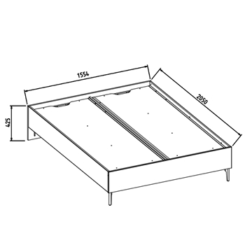 Schita cadru baza pat 150