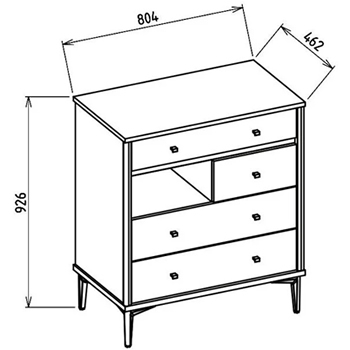 Comoda cu sertare Tineret Mona