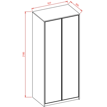 modul 2 usa cu sticla sifonier modular Motion