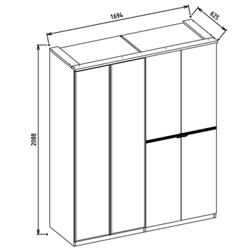 Sifonier 4 usi Nadia