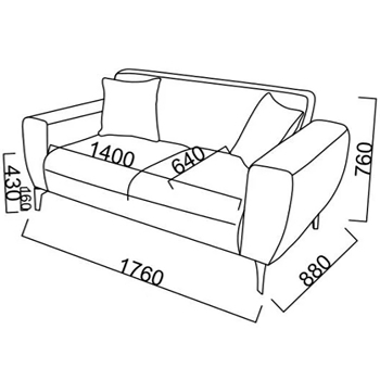 Canapea Orleon 2 loc