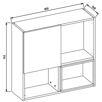 Modul Suspendat Comoda TV orleon