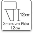 Dimensiune picior 12cm