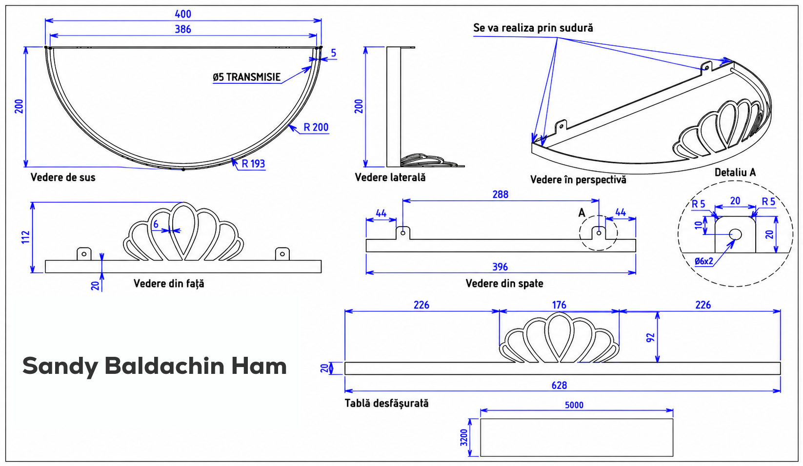 Sandy Baldachin Ham