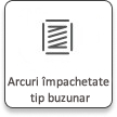 Arcuri împachetate tip buzunar